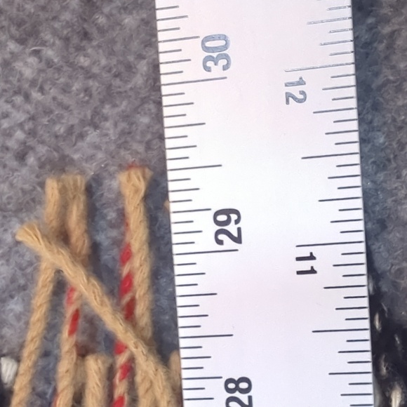 Vintage Burnerrys Nova Check Lambswool Scarf - Picture 5 of 5